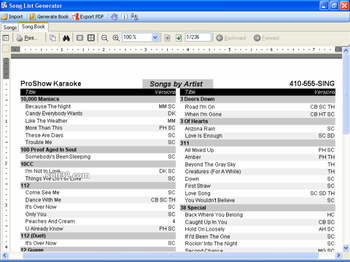 Song List Generator screenshot 3