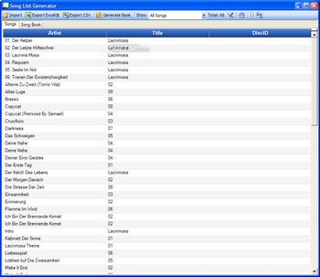 Song List Generator screenshot 4
