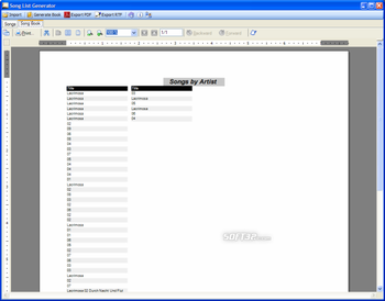 Song List Generator screenshot 8