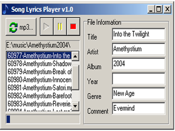 Song Lyrics Player screenshot