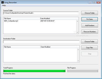 Song_Renumber screenshot 2