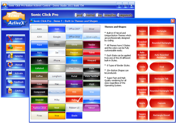 Sonic Click Pro Button ActiveX Control screenshot 2