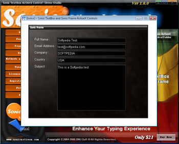 Sonic TextBox ActiveX Control screenshot 2