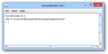 SonicReader screenshot