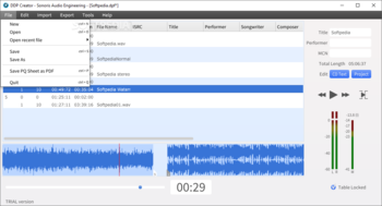 Sonoris DDP Creator screenshot 2