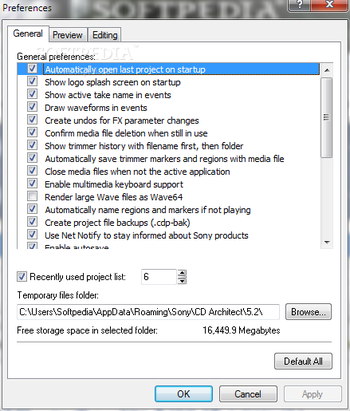 Sony CD Architect screenshot 14