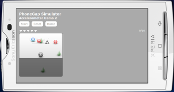 Sony Ericsson PhoneGap Simulator screenshot 5