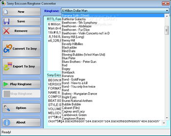 Sony Ericsson Ringtone Convertor screenshot 3