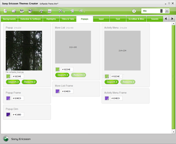 Sony Ericsson Themes Creator screenshot 5