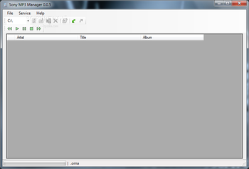 Sony MP3 Manager .NET screenshot