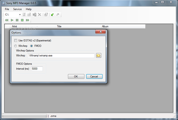 Sony MP3 Manager .NET screenshot 2