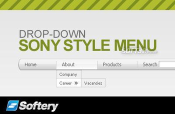 Sony Style Drop-Down Flash Menu screenshot 3