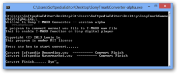 Sony T-MARK Converter screenshot