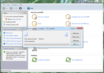 Sophos Endpoint Security and Control (formerly Sophos Anti-Virus) screenshot 2