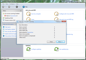 Sophos Endpoint Security and Control (formerly Sophos Anti-Virus) screenshot 3