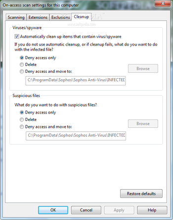 Sophos Endpoint Security and Control (formerly Sophos Anti-Virus) screenshot 6