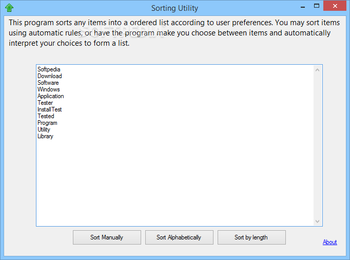 Sorting Utility screenshot