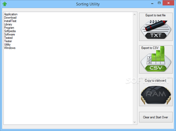 Sorting Utility screenshot 2