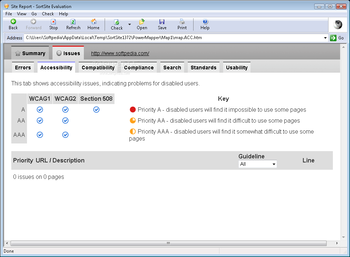 SortSite Professional screenshot 4