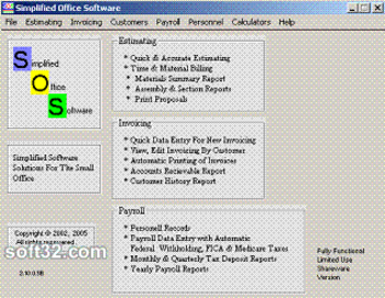 SOS - Estimating/Invoicing/Payroll screenshot 3