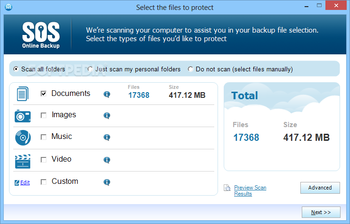 SOS Online Backup for Business screenshot 2