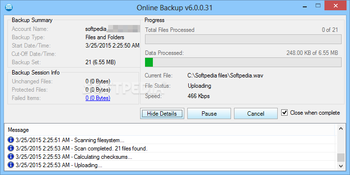 SOS Online Backup for Business screenshot 6