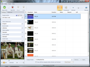 Sothink DVD Ripper screenshot