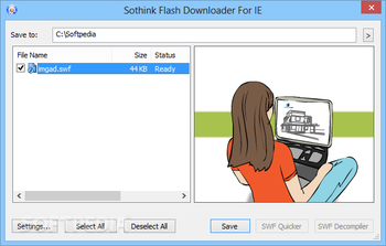 Sothink Flash Downloader For IE screenshot 2