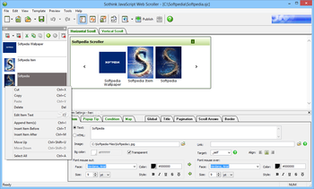 Sothink JavaScript Web Scroller screenshot