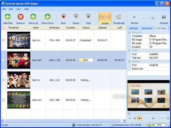 Sothink Movie DVD Maker Pro screenshot 2