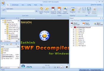 Sothink SWF Decompiler screenshot