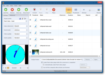 Sothink Video Encoder for Adobe Flash screenshot