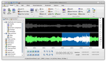 Sound Editor Deluxe 2009 screenshot