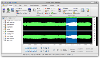 Sound Editor Deluxe screenshot