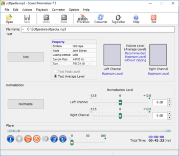 Sound Normalizer screenshot