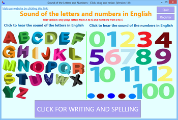 Sound of the Letters and Numbers screenshot