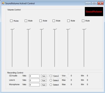 Sound Volume ActiveX Control screenshot