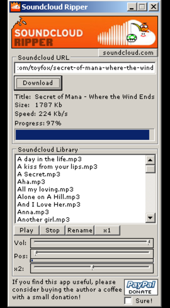 Soundcloud Ripper screenshot