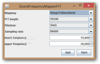 SoundFrequencyMapperFFT screenshot
