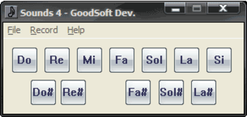 Sounds screenshot