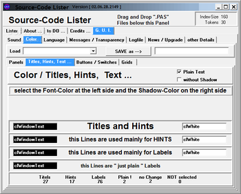 Source-Code Lister screenshot 2