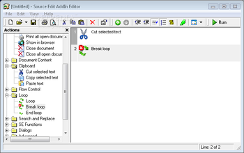 Source Edit Add-In Editor screenshot