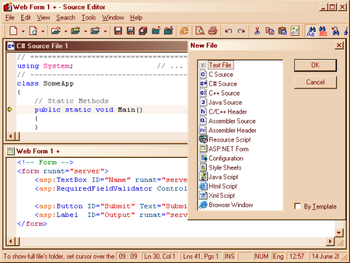 Source Editor screenshot