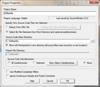 SourceMonitor screenshot 14
