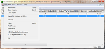 SourceMonitor screenshot 3