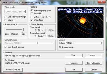 Space Exploration 3D Screensaver screenshot 3