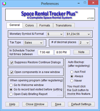 Space Rental Tracker Plus screenshot 9