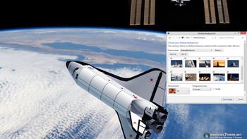 Space Shuttle Windows 7 Theme screenshot