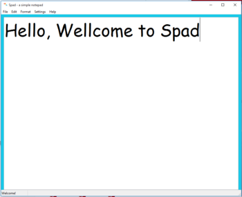 Spad - A simple notepad screenshot