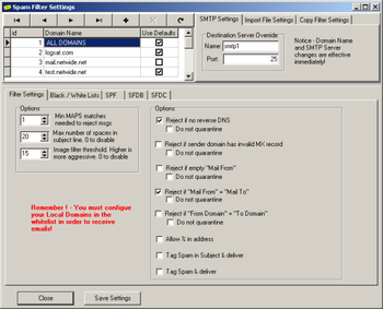 Spam Filter ISP screenshot 7